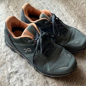 Womens On Cloud Cloudace Sea Grey Almond Peach Running Sneakers Shoes 6.5